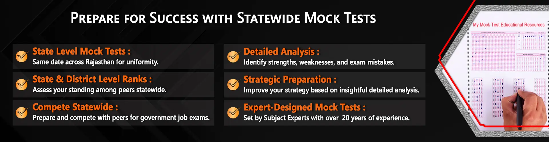 My Mock Test Educational Resources Slider